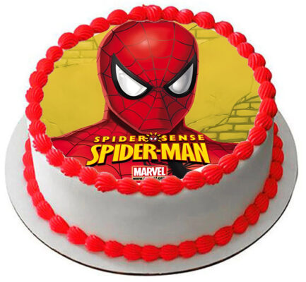 Cialda Ostia Senza Glutine Per Torta Tonda Spider Man Uomo Ragno