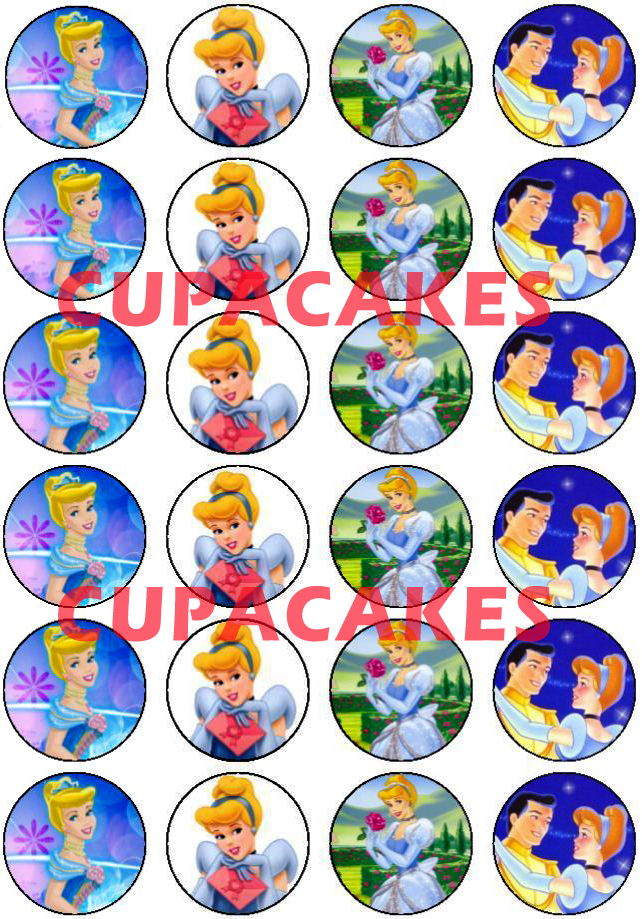 Mini cialde in ostia per cupcakes CENERENTOLA, dischetti, sagome per dolci, cup  cake, biscotti – Balloonshop Addobbi per Feste