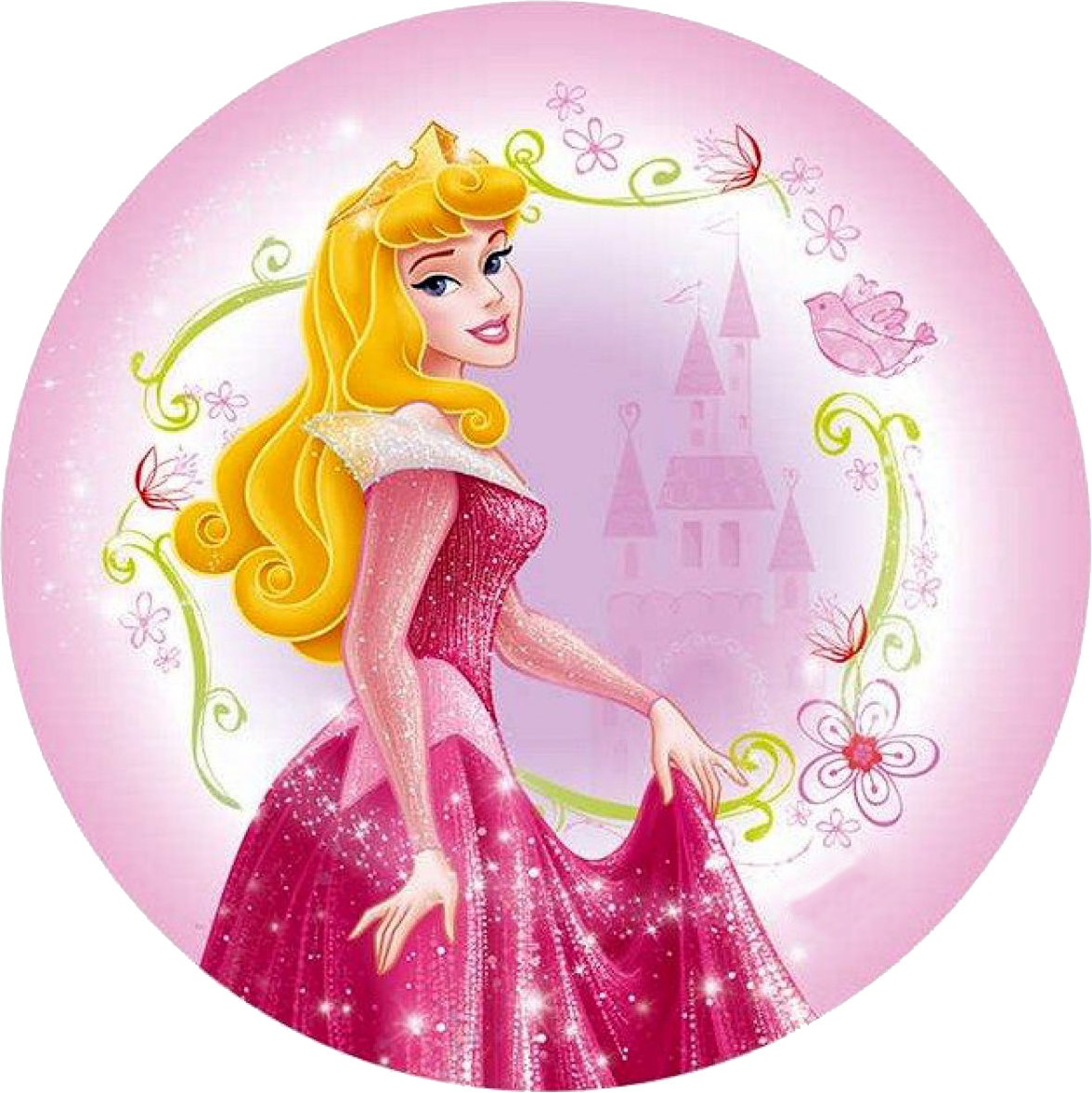 Cialda in ostia per torta PRINCIPESSE DISNEY PRINCESS AURORA, personalizzata  nome, disco, dolce, torte, cialde, ostie – Balloonshop Addobbi per Feste