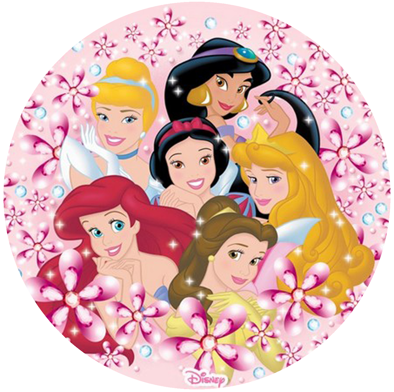 Cialda in ostia per torta PRINCIPESSE DISNEY PRINCESS, personalizzata nome,  disco, dolce, torte, cialde, ostie – Balloonshop Addobbi per Feste