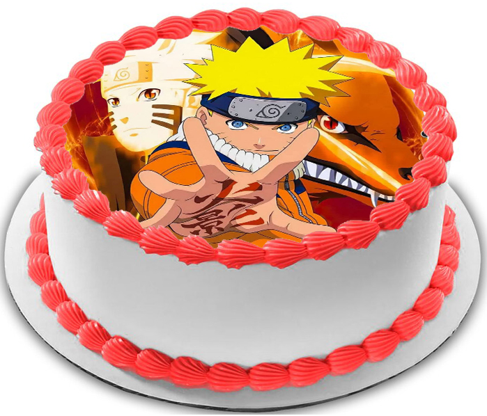 Cialda in ostia per torta tonda commestibile senza glutine, NARUTO,  personalizzata con nome, disco, dolce, torte, cialde, fogli, ostie, cake  topper, decorazioni, CU – Balloonshop Addobbi per Feste