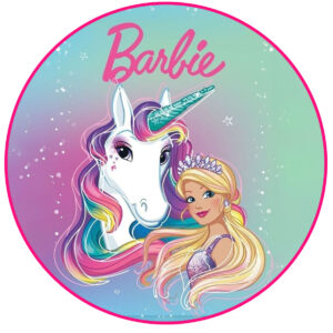 Cialda in ostia per torta tonda BARBIE MARGOT ROBBIE FILM, personalizzata  con nome, disco, dolce, torte, cialde, ostie, cake topper, decorazioni, 002  – Balloonshop Addobbi per Feste