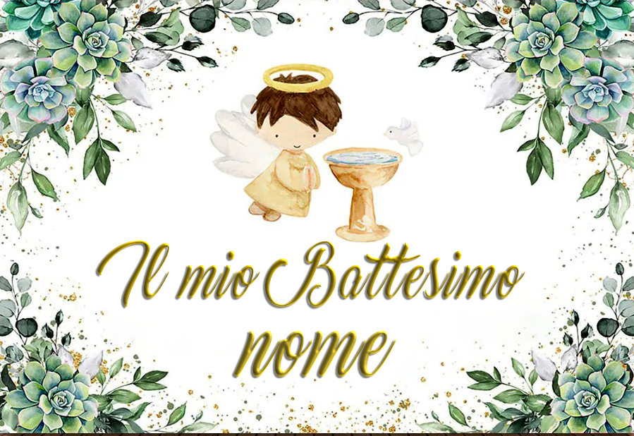 Cialda in ostia per torta rettangolare commestibile senza glutine BATTESIMO  BIMBO, BAMBINO, personalizzata con nome, disco, dolce, torte, cialde, ostie,  cake topper, decorazioni, AE – Balloonshop Addobbi per Feste